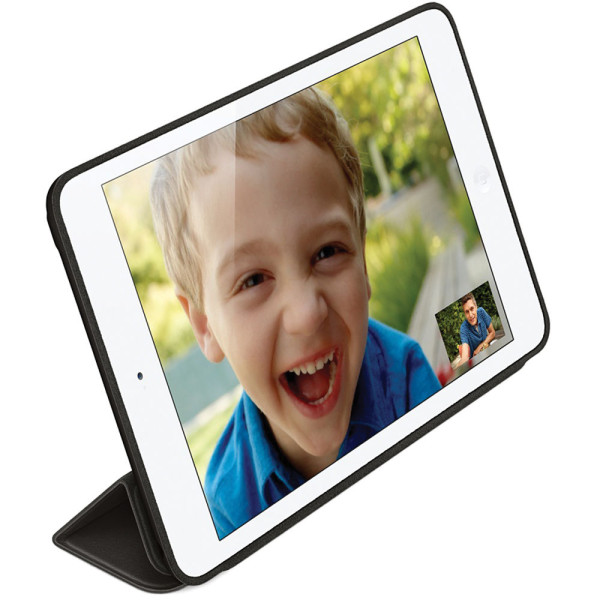 Чехол для планшета Apple Leather Smart Cover Case for iPad Mini 3, Black (MGN62)
