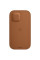 Apple Leather Sleeve for iPhone 12 Mini, Saddle Brown (MHMP3)