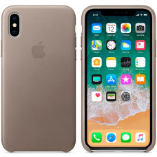 Чехол-накладка Apple Leather Case for iPhone Xs Max, Taupe (MRWR2)