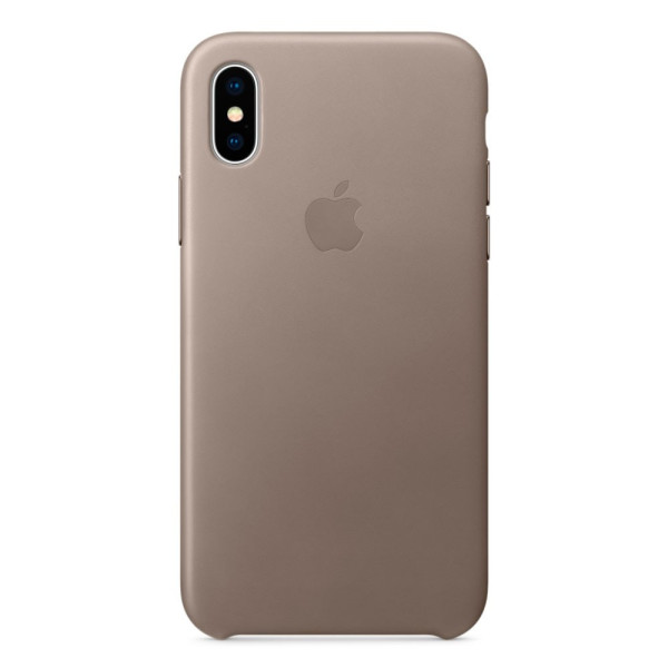 Чехол-накладка Apple Leather Case for iPhone Xs Max, Taupe (MRWR2)