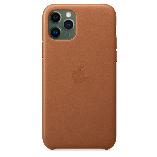 Чехол-накладка Apple Leather Case for iPhone 11 Pro, Saddle Brown (MWYD2)