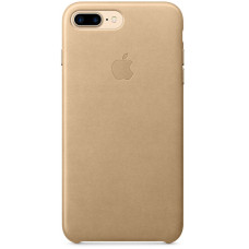 Чехол-накладка Apple Leather Case for iPhone 7 Plus, 8 Plus, Tan (MMYL2) No Box