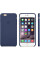 Чехол-накладка Apple Leather Case for iPhone 6 Plus, 6s Plus, Midnight Blue (MGQV2) Оригинал