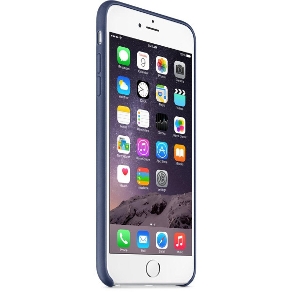Чехол-накладка Apple Leather Case for iPhone 6 Plus, 6s Plus, Midnight Blue (MGQV2) Оригинал