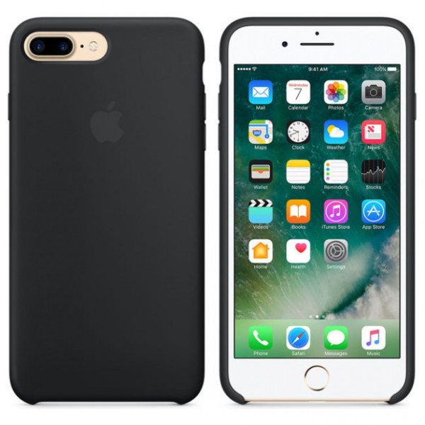 Чехол-накладка Apple Silicone Case for iPhone 7/8 Plus, Black (HC)