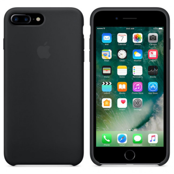 Чехол-накладка Apple Silicone Case for iPhone 7/8 Plus, Black (HC)