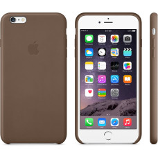 Чехол-накладка Apple Leather Case for iPhone 6 Plus/6s Plus, Olive Brown (MGQR2) Оригинал