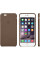 Чехол-накладка Apple Leather Case for iPhone 6 Plus/6s Plus, Olive Brown (MGQR2) Оригинал