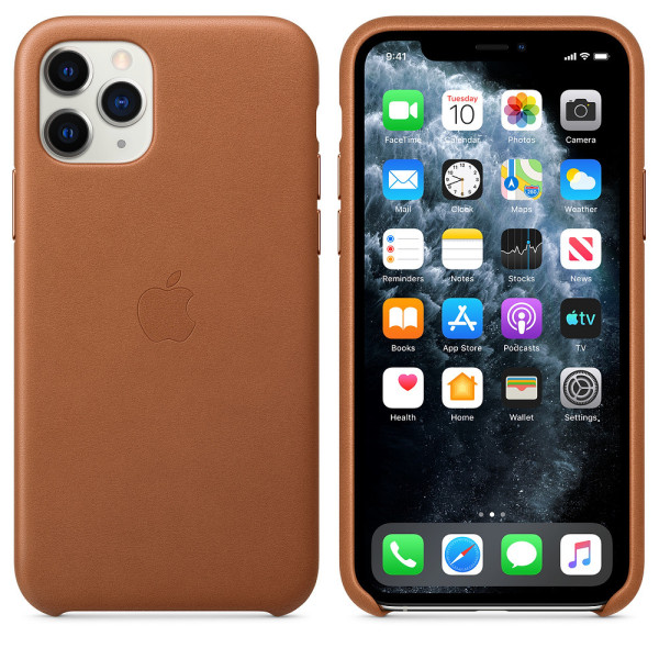Чохол-накладка Apple Leather Case for iPhone 11 Pro,Saddle Brown (HC)