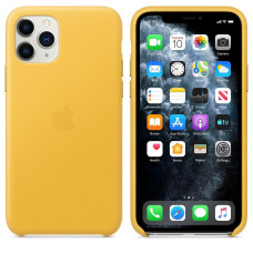 Чохол накладка Apple Leather Case for iPhone 11 Pro, Meyer Lemon (MWYA2)