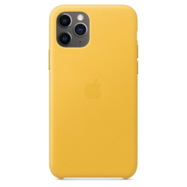 Чохол накладка Apple Leather Case for iPhone 11 Pro, Meyer Lemon (MWYA2)