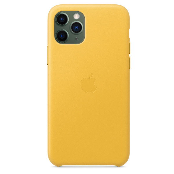Чохол накладка Apple Leather Case for iPhone 11 Pro, Meyer Lemon (MWYA2)