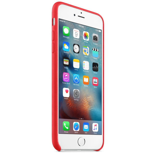 Чехол-накладка Apple Leather Case for iPhone 6S Plus/6 Plus, PRODUCT Red (MKXG2) Оригинал