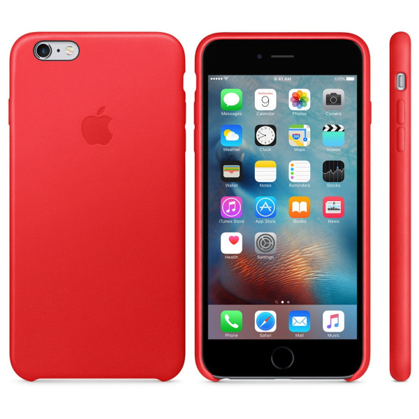 Чехол-накладка Apple Leather Case for iPhone 6S Plus/6 Plus, PRODUCT Red (MKXG2) Оригинал