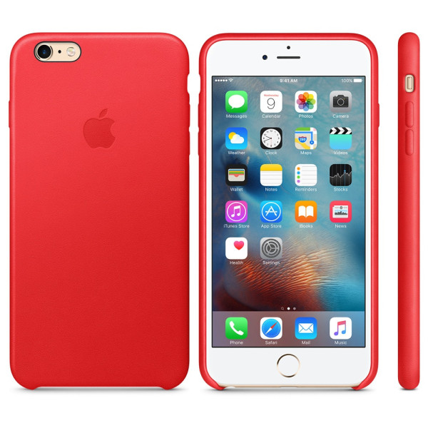 Чехол-накладка Apple Leather Case for iPhone 6S Plus/6 Plus, PRODUCT Red (MKXG2) Оригинал