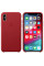 Чехол-накладка Apple Leather Case for iPhone Xs, Red (MRWK2)