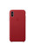 Чехол-накладка Apple Leather Case for iPhone Xs, Red (MRWK2)