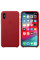Чехол-накладка Apple Leather Case for iPhone Xs, Red (MRWK2)