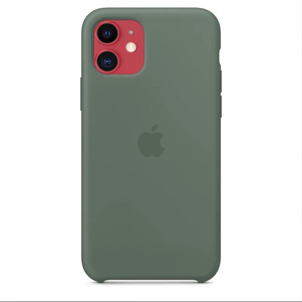 Чехол-накладка Apple Silicone Case for iPhone 11, Pine Green (HC)