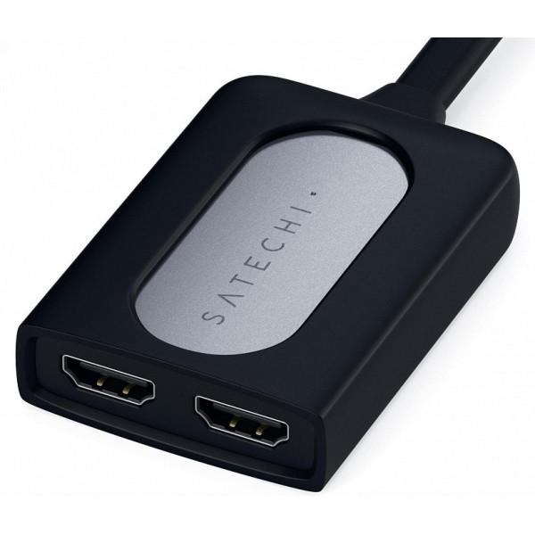 Хаб-адаптер Satechi Type-C Dual HDMI Adapter, Space Gray (ST-TCDHAM)