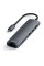 Хаб-адаптер Satechi Aluminum Type-C Slim Multi-Port with Ethernet Adapter, Space Gray (ST-UCSMA3M)