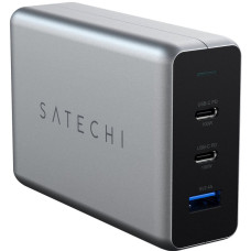 Сетевое зарядное устройство Satechi 100W USB-C PD Compact Gan Charger, Space Gray (ST-TC100GM-EU)