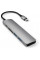 Хаб-адаптер Satechi Aluminum Type-C Slim Multi-Port Adapter 4K V2, Space Gray (ST-SCMA2M)