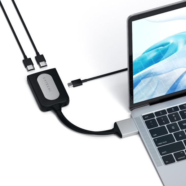 Хаб-адаптер Satechi Type-C Dual HDMI Adapter, Silver (ST-TCDHAS)