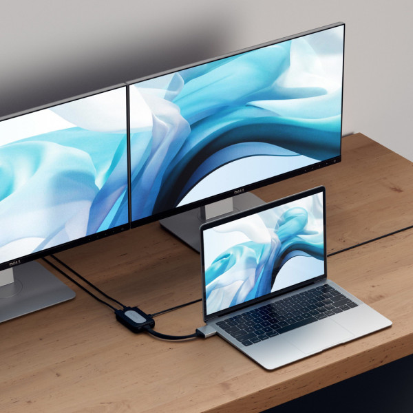 Хаб-адаптер Satechi Type-C Dual HDMI Adapter, Silver (ST-TCDHAS)