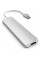 Хаб-адаптер Satechi Slim Aluminum Type-C Multi-Port Adapter with Type-C Charging Port , Silver (ST-CMAS)