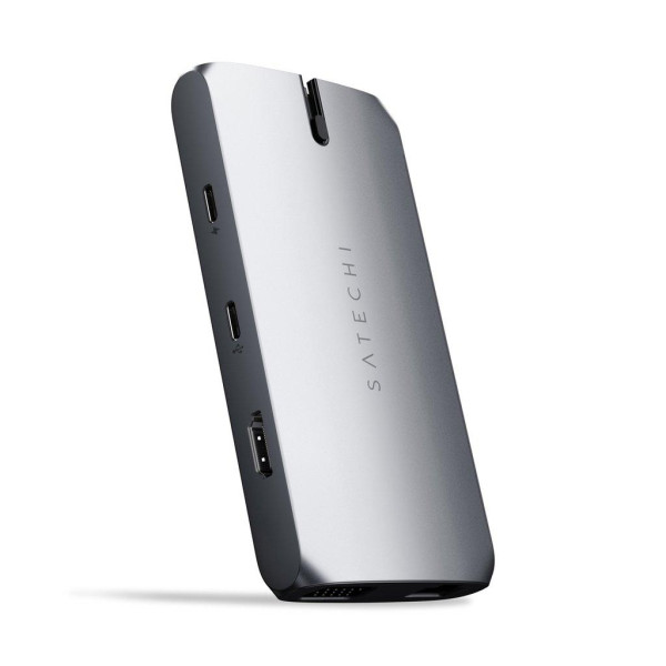 Хаб - адаптер Satechi Aluminum USB-C On-the-Go Multiport Adapter, Space Grey (ST-UCMBAM)