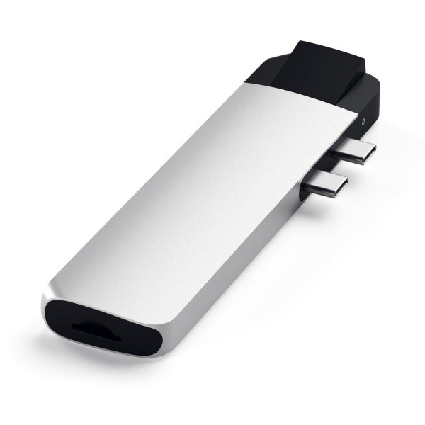 Хаб-адаптер Satechi Aluminum Type-C Pro Hub Adapter with Ethernet, Silver (ST-TCPHES)