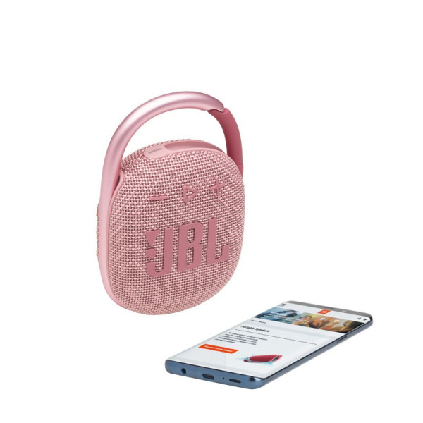 Портативна акустика JBL Clip 4, Pink (JBLCLIP4PINK)