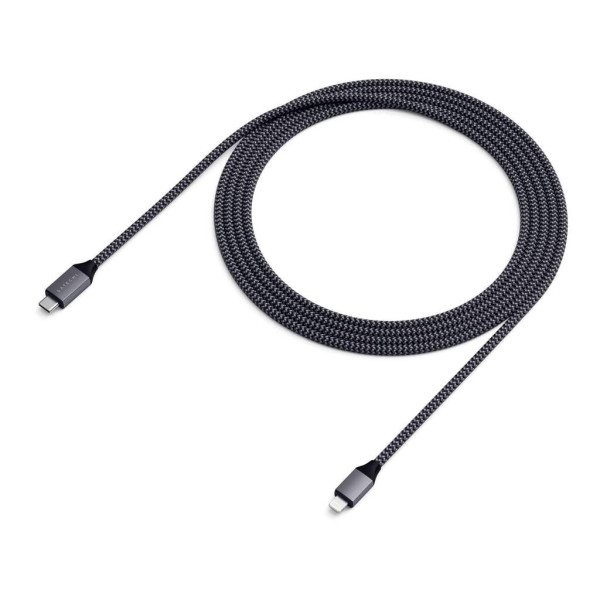 Кабель синхронизации Satechi USB-C to Lightning Cable 1.8m, Space Gray (ST-TCL18M)