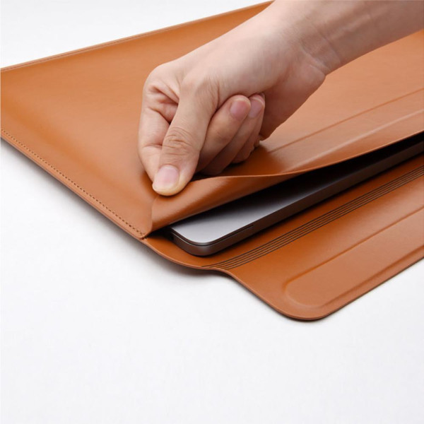 Чехол-папка WIWU Skin Pro II Series Sleeve for MacBook 13, Saddle Brown