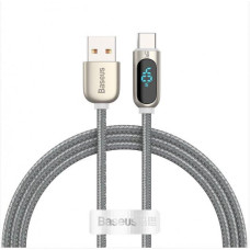 Кабель синхронизации Baseus Display 5A Fast Type C 1m Cable, Silver