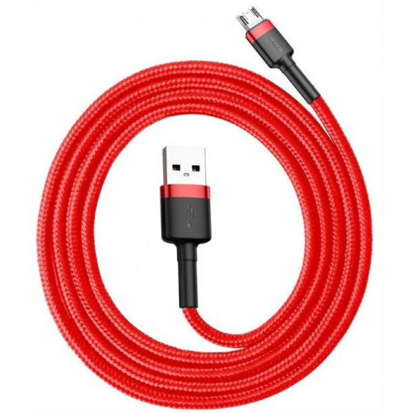 Кабель синхронизации Baseus Cafule 2.4A Micro USB 1m Cable, Red