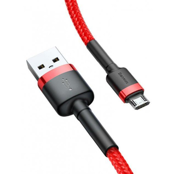 Кабель синхронизации Baseus Cafule 2.4A Micro USB 1m Cable, Red