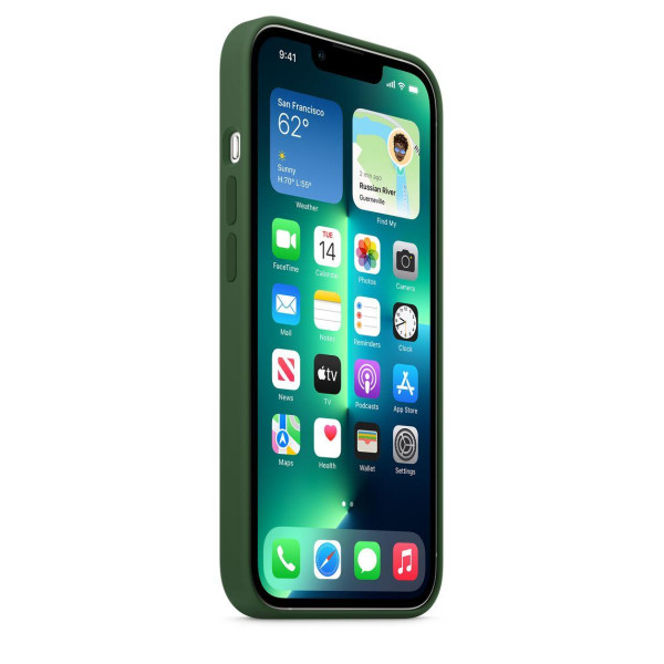 Чехол-накладка Apple Silicone Case with MagSafe for iPhone 13 Pro, Clover (MM2F3)