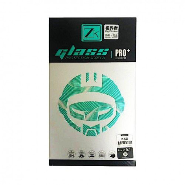 Защитное стекло ZK Protection Glass 2.5D for iPhone 12 Pro Max Full Screen Dust Proof + Back Film, Black