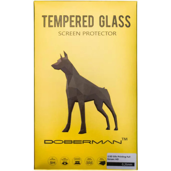 Защитное стекло-антишпион Doberman Premium Anti Peel Screen Protector 5D for iPhone 12/12 Pro (премиум-класс)