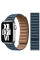 Кожанный ремешок Apple Leather Link [L] for Watch 41/40/38mm, Baltic Blue (MY992)