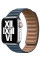Кожанный ремешок Apple Leather Link [L] for Watch 41/40/38mm, Baltic Blue (MY992)