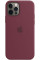 Силиконовый чехол-накладка Apple Silicone Case with MagSafe for iPhone 12 Pro Max, Plum (MHLA3)