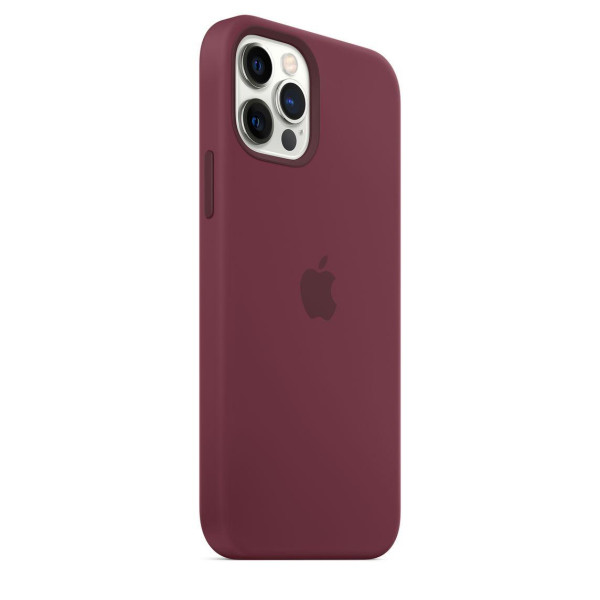 Силиконовый чехол-накладка Apple Silicone Case with MagSafe for iPhone 12 Pro Max, Plum (MHLA3)