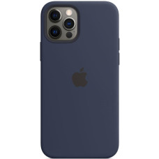 Силіконовий чохол-накладка Apple Silicone Case with MagSafe for iPhone 12 Pro Max, Deep Navy (MHLD3)
