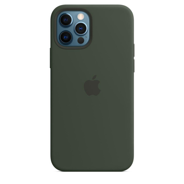 Силиконовый чехол-накладка Apple Silicone Case with MagSafe for iPhone 12 Pro Max, Cyprus Green (MHLC3)