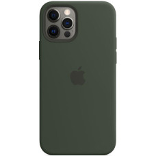 Силиконовый чехол-накладка Apple Silicone Case with MagSafe for iPhone 12 Pro Max, Cyprus Green (HC)