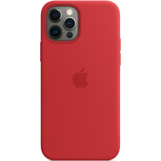 Силиконовый чехол-накладка Apple Silicone Case with MagSafe for iPhone 12 Pro Max, Product Red (HC)