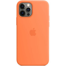 Силиконовый чехол-накладка Apple Silicone Case with MagSafe for iPhone 12 Pro Max, Kumquat (HC)